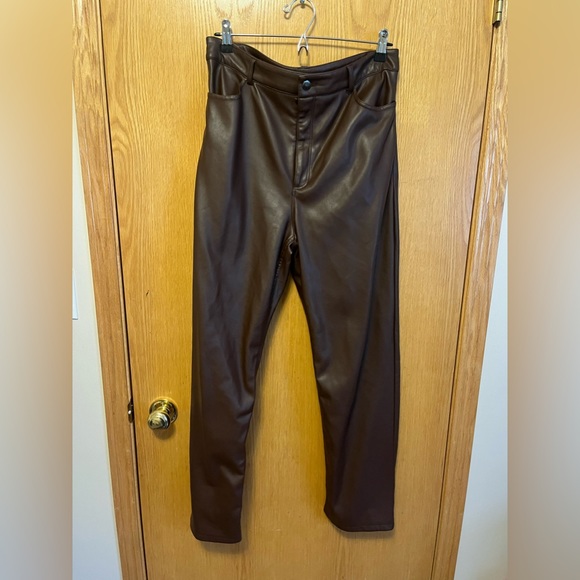 Dynamite brown leather pants - Picture 4 of 4